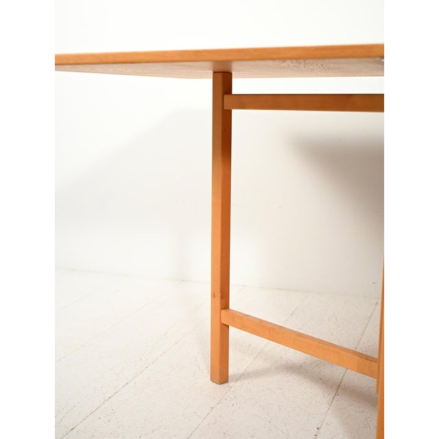 Brown Maria Flap Folding Table by Bruno Mathsson for Firma Karl Mathsson, 1969 For Sale - Image 8 of 12
