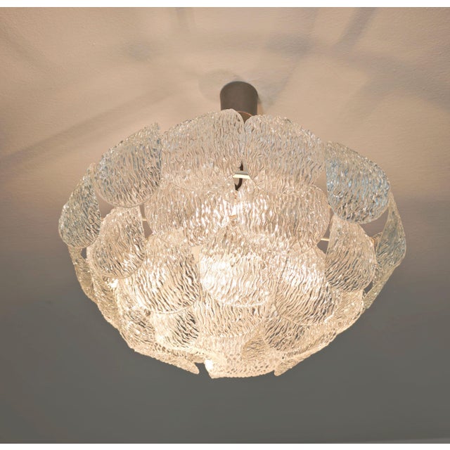 Vintage Italian Murano Glass Pendant Light by Gino Vistosi, 1960s For Sale - Image 12 of 18