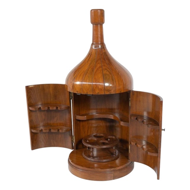 Mid-Century Bar Cabinet in Wood, Italy, 1960s For Sale