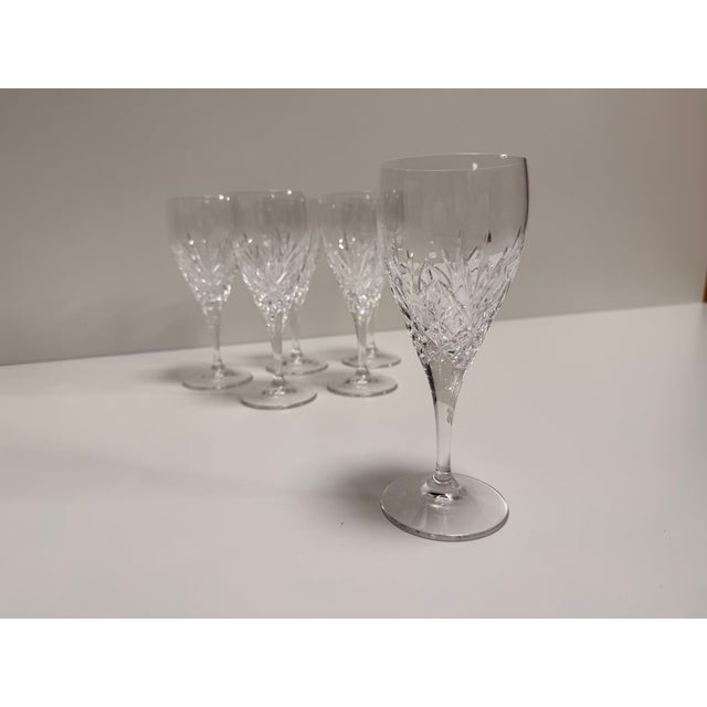 Edinburgh Crystal Wine Glass, 1980s, Set of 6 For Sale - Image 3 of 12