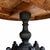 A distinctive pedestal parlor table featuring a beautifully turned central column, sculptural four-footed base, and...