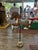 This antique carousel horse has been mounted on an antique Torchiere brass lamp for elegance AND security - no tipping or...