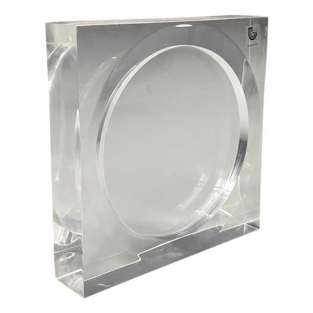 Italian Modern Acrylic Glass Frame for Guzzini, 1970s For Sale