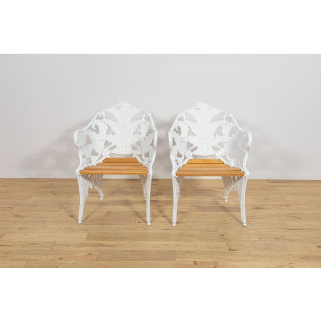 1950s Victorian Coalbrookdale Garden Armchairs, United Kingdom, 1950s, Set of 2 For Sale - Image 5 of 18