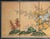 Beautiful Japanese painted 4-panel byobu (folding screen) "Roman Chamomile" by Lake Chun. Signed and sealed by the artist....