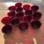 Ruby Red Vintage Deep Ruby Red Pebbled Glass Small Bowls- Set of 15 For Sale - Image 8 of 12