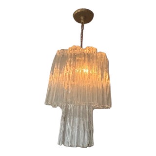 1960s Murano Chandelier With 'Tronchi' Glass Tubes For Sale