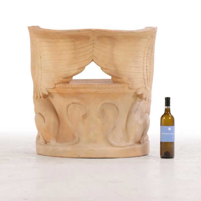 An Italian Terracotta Garden Seat, C. 1920. For Sale - Image 4 of 7