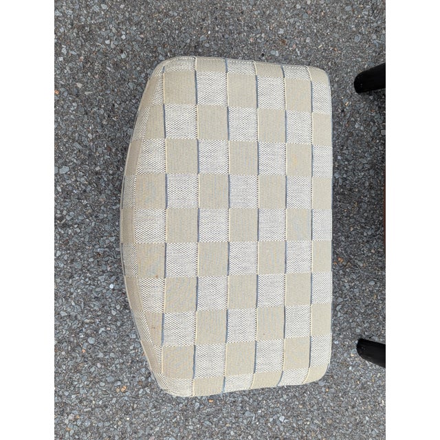 Postmodern Burl Wood Lounge Chair and Ottoman Attributed to Adam Tihany for Pace Collection, C. 1990, Italian For Sale - Image 9 of 12