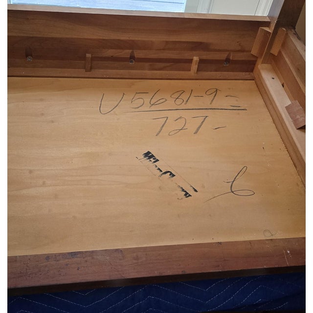 Coffee Mid 20th Century "Milan Cherry" Three-Piece Nesting Tables, Quality American For Sale - Image 8 of 9