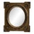 19th Century France Antique Brass Repousse Brass Oval Mirror For Sale