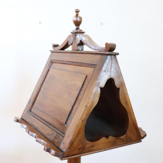 Wood 19th Century Italian Lectern in Walnut For Sale - Image 7 of 16