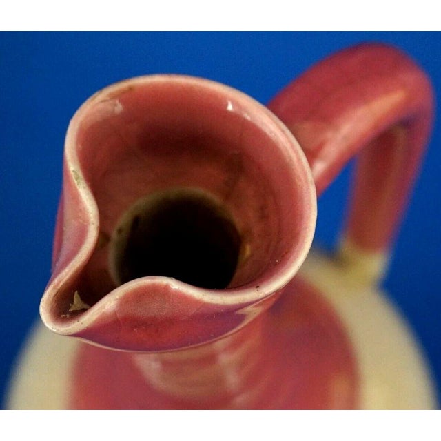 19th Century Art Nouveau Majolica Ceramic Jugs attributed to Sarreguemines or Lunéville, France, Set of 3 For Sale - Image 10 of 18