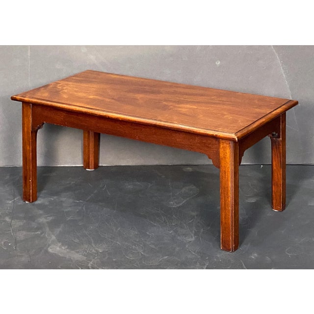 French French Rectangular Low or Coffee Table of Mahogany For Sale - Image 3 of 10