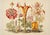 Orange Set of 4 Botanical Prints — Hortus Floridus Style Flowers, Unframed For Sale - Image 8 of 9