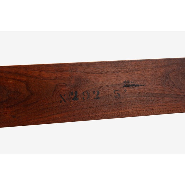 Wood George Nakashima for Widdicomb Queen Headboard in Oiled Black Walnut, 1958 For Sale - Image 7 of 8