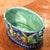 Late 19th Century 19th Century French Majolica Barbotine Cache Pot With Maskaron Handles For Sale - Image 5 of 11