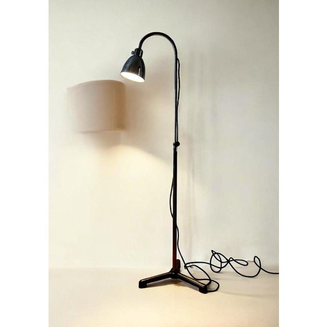 German Bauhaus Modern Floor Lamp by Christian Dell for Bünte & Remmler (BuR), 1930s, Flexible Reading Lamp For Sale - Image 13 of 18