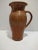 Studio Pottery Pitcher With Incised Leaf Decoration and a Speckled Glaze For Sale - Image 10 of 10