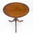Traditional Crotch Mahogany Pie Crust Turned Tripod Base Brass Claw Feet Lamp Table For Sale - Image 3 of 8
