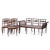 19th Century Regency Sofa and Chairs in Rosewood Wood, Set of 6 For Sale - Image 4 of 6