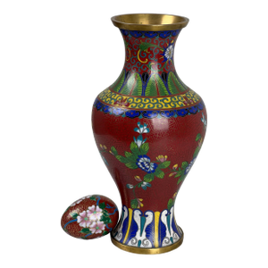 Vintage Chinese Cloisonné Vase and Egg