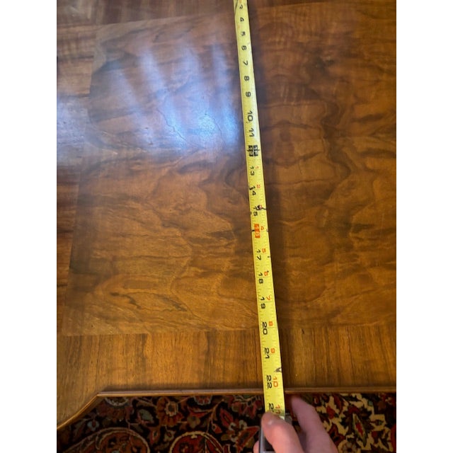 1960s French Provincial Louis XV Cherry/Burl Side Table by Baker, For Sale - Image 5 of 7