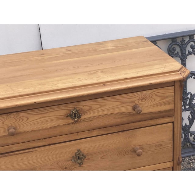 1910s Pine Chest of Four Drawers, France For Sale - Image 10 of 12