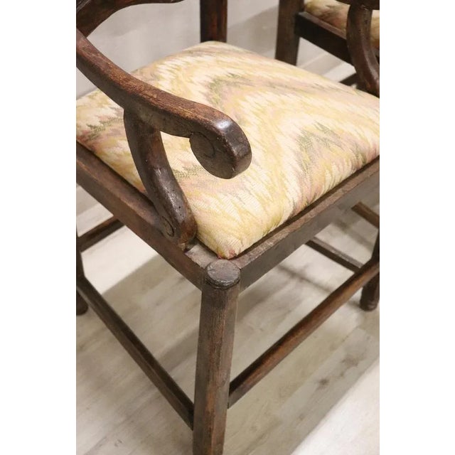 Set of Armchairs in Walnut, 18th Century For Sale - Image 6 of 11
