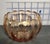 Art Deco Antique French Legras St. Denis Pink Optic Glass Finger Bowl Candy Gold Gilded For Sale - Image 3 of 7