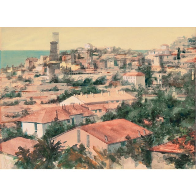 Signed lower right, second panel, 'Isabelle Schrock' for Isabelle Schrock Barnett (American, 1903-1995) and painted circa...