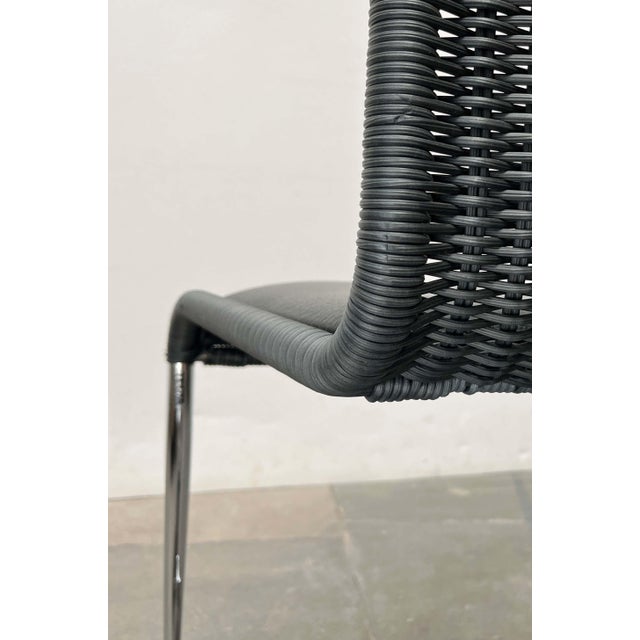 German B25 Gray Cantilever Chairs with Fixed Leather Cushions from Tecta by Tecta and Jean Prouve, Set of 2 For Sale - Image 5 of 18