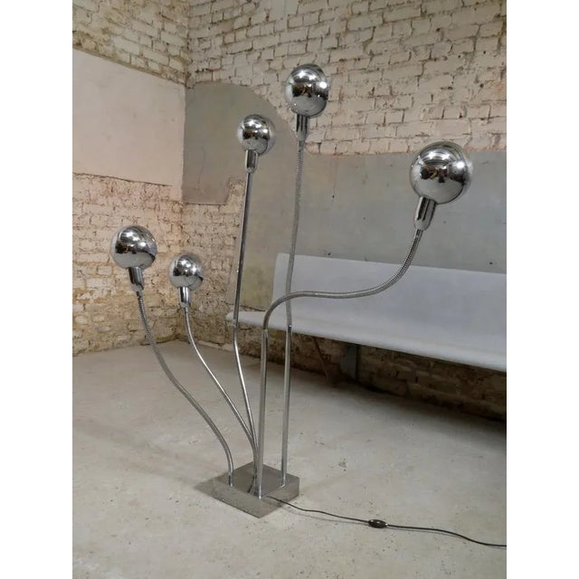 1970s Hydra Floor Lamp by Pierre Folie, 1970s For Sale - Image 5 of 7