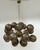 Italian oval shaped sputnik chandelier with 24 frosted smoky Murano glass globes mounted on polished nickel finish frame /...