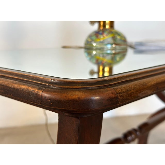 Brown Wooden and Mirror Coffee Tables, 1960s, Set of 2 For Sale - Image 8 of 15