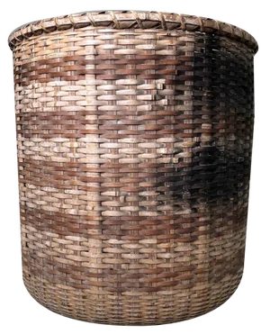 Large Japanese Okimono Kago Bamboo Basket, Japan, 1920s