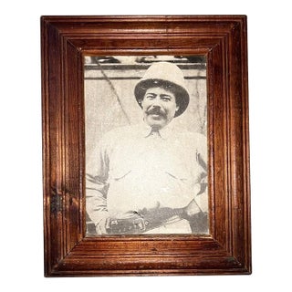 Early 20th Century Antique Framed Photograph of Pancho Villa – Mexican Revolution - Mexico For Sale