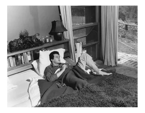 Rock Hudson at His North Hollywood Home 1952 (Photo by Sid Avery)