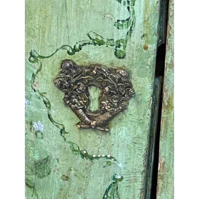 Traditional 18th C. Italian Painted Side Cabinet For Sale - Image 3 of 9