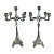 Large Art New German Silverplate Candelabras from Judgendstil, Set of 2 For Sale