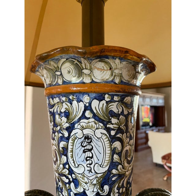 Mid 19th Century Italian Renaissance Antique Lamp Snake Handles For Sale - Image 11 of 12