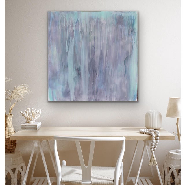 Wash Away Watercolor on Canvas Original Art by Lisa Finlayson For Sale In Atlanta - Image 6 of 7