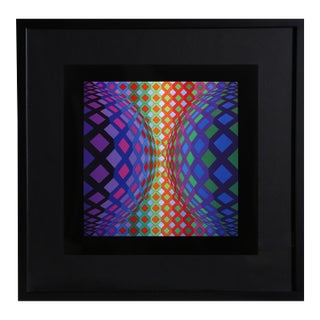 Victor Vasarely, Reech, Offset Lithograph For Sale