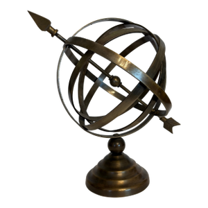 1980s Heavy Metal Armillary Sphere