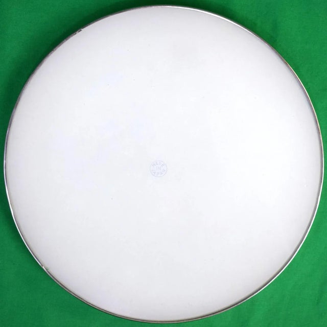 Traditional Circa 1950s Fox-Hunt Scene Eglomise Yellow Glass Tray With 6 Coasters- 7 Pieces For Sale - Image 3 of 5