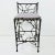 Brutalist 1980s Wrought Iron Vanity Stool For Sale - Image 3 of 15