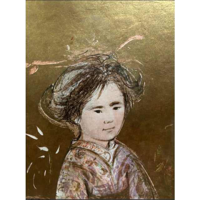 Beautiful hand-signed and numbered limited edition lithograph titled “Setsu (Chinese Celebrant)” by renowned American...