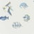 Harlequin Kamanu Wallpaper in Indigo/Pebble For Sale
