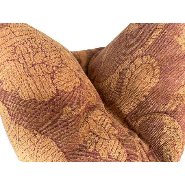 Lee Jofa Lee Jofa Chenille Pillows in Cognac - A Pair For Sale - Image 4 of 4