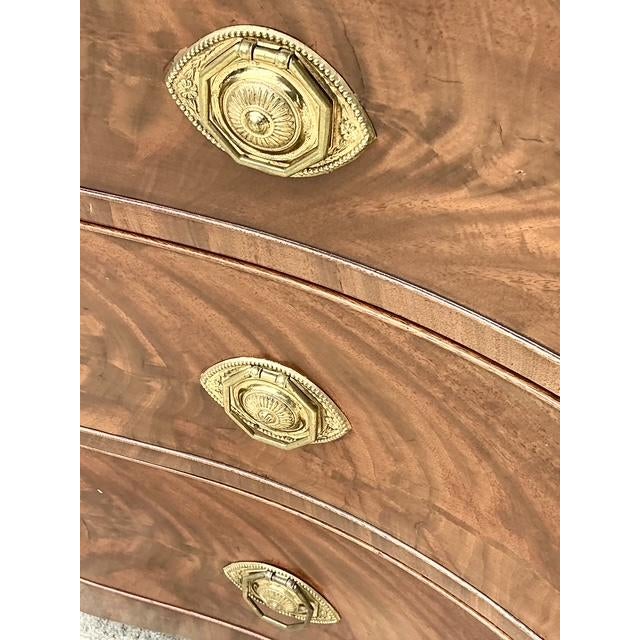Sienna Vintage George 111 Serpentine Commode For Sale - Image 8 of 12